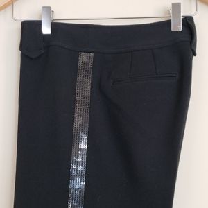 Ann Taylor Loft Tuxedo Stripe Cropped Black Size 0 Cropped Pants